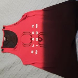 NEVER WORN Marvel black widow tank top size M
